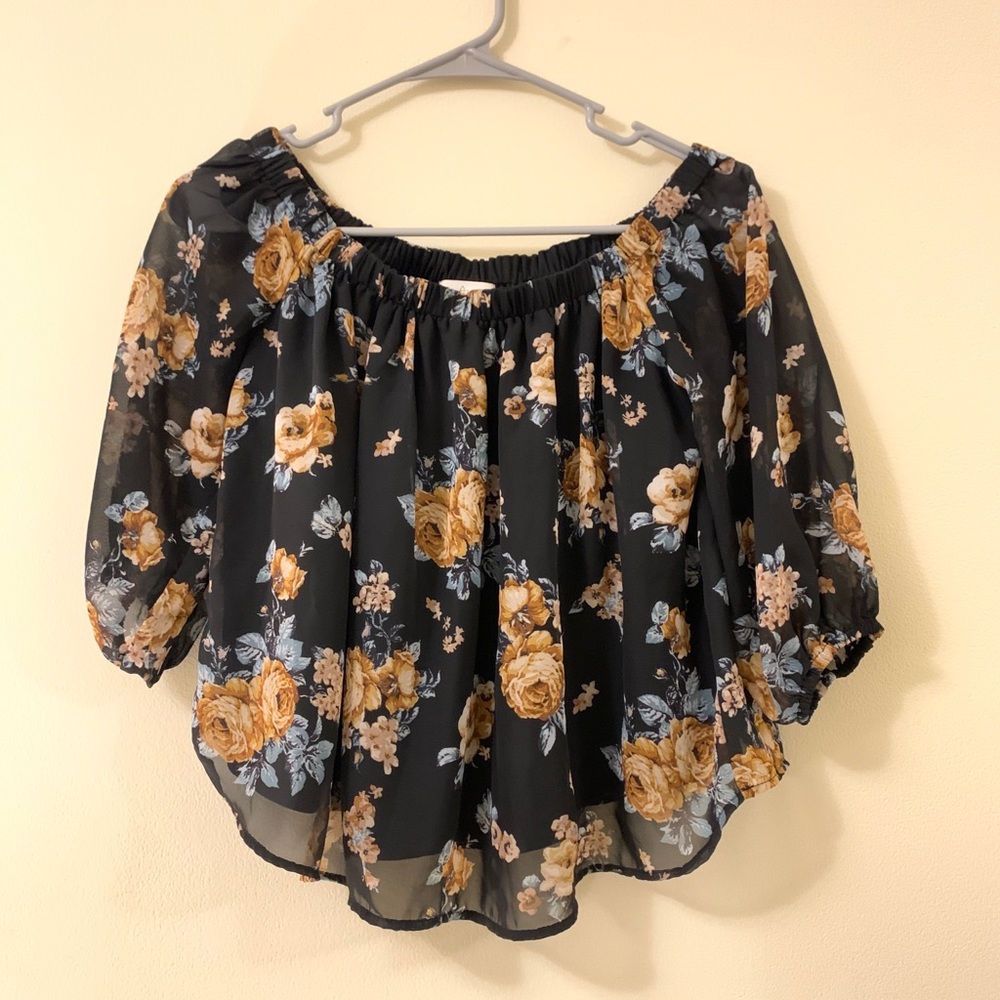 Floral off the shoulder Top